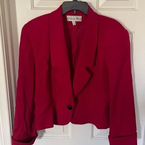 Christian Dior Red Blazer